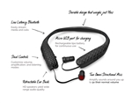 Lucid Audio Amplified Bluetooth Neck-band Earphones + Wireless TV Streamer