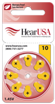 HearUSA Hearing Aid Batteries Size 10