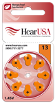 HearUSA Extra Advanced Hearing Aid Batteries Size 13- 1 Carton