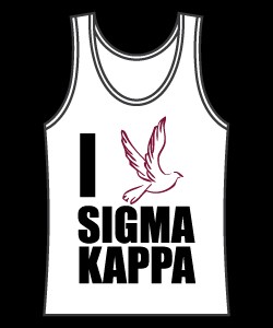 American Apparel Sigma Kappa Dove Love Tank