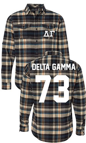 Delta Gamma Long Sleeve Flannel Shirt