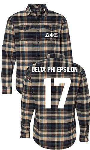 Delta Phi Epsilon Long Sleeve Flannel Shirt