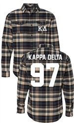 Kappa Delta Long Sleeve Flannel Shirt