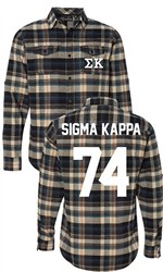 Sigma Kappa Long Sleeve Flannel Shirt