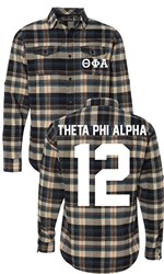 Theta Phi Alpha Long Sleeve Flannel Shirt