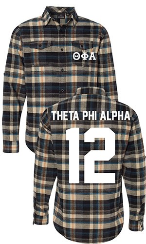 Theta Phi Alpha Long Sleeve Flannel Shirt
