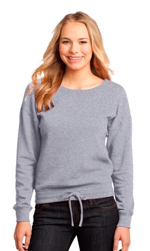 District Women's Core Fleece Wide Neck Pullover-Fast Shipping