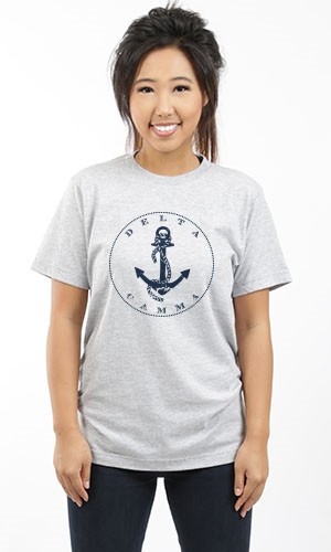 DELTA GAMMA ANCHOR CIRCLE UNISEX TEE