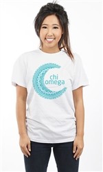 CHI OMEGA HALF MOON UNISEX TEE