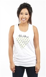 ALPHA DELTA PI POKA DOTS UNISEX TANK