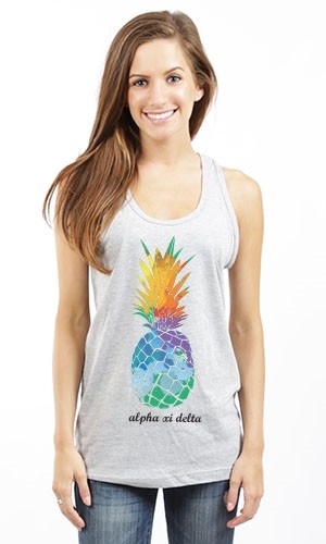 ALPHA XI DELTA PINEAPPLE UNISEX TANK