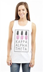 KAPPA ALPHA THETA PINEAPPLE UNISEX TANK