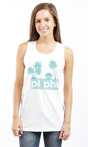 PI BETA PHI PI PHI PALMS UNISEX TANK