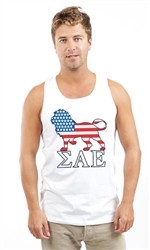 SIGMA ALPHA EPSILON AMERICAN LION UNISEX TANK