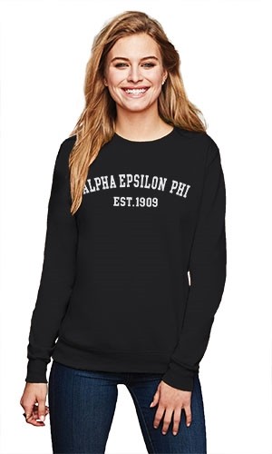 ALPHA EPSILON PHI COLLEGE CREWNECK SWEATSHIRT