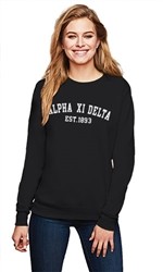 ALPHA XI DELTA COLLEGE CREWNECK SWEATSHIRT