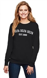 DELTA DELTA DELTA COLLEGE CREWNECK SWEATSHIRT