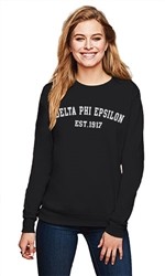 DELTA PHI EPSILON COLLEGE CREWNECK SWEATSHIRT