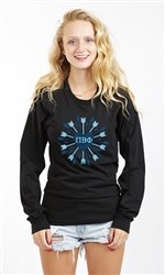 GAMMA PHI BETA HEART ARROWS LONG SLEEVE TEE