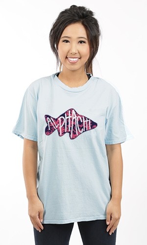 ALPHA CHI OMEGA FISH UNISEX TEE