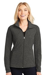 Port Authority LadiesHeather Microfleece Full-Zip Jacket-Fast Shipping