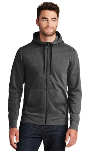 New Era Tri-Blend Fleece Full-Zip Hoodie