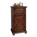 Howard Miller 695-078 Cognac Hide-A-Bar Wine & Spirits Cabinet