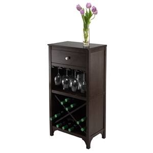 Ancona wine cabinet with stemware holder