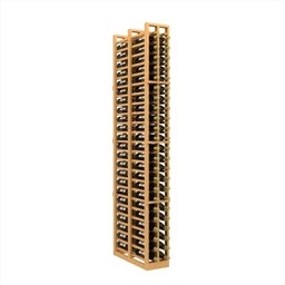 Double Deep 2-Column Wood Wine Rack for Splits