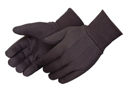 Industrial Heavy Weight Cotton Brown Jersey Gloves - Men's