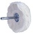 Formax 3" Shank Mounted Cotton Buffing Wheel 40ply