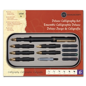 Deluxe Left-Handed Calligraphy Set