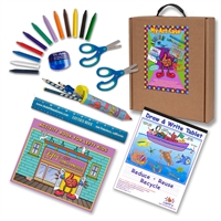 Little Lefty Art Set with Blue Accessories