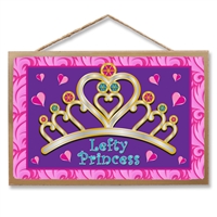 Lefty Princess Wooden Sign