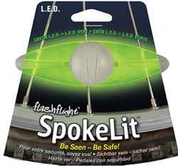 Nite Ize Spoketlit L.E.D Light. - Green or Red