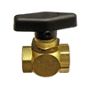 022-80027-00 RTI 2-Way Ball Valve 1/8 Female Pipe Connection CCW