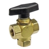 022-80028-00 RTI 3 Way Ball Valve 1/4" FPT