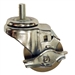 028-80016-00 RTI 3" Diameter Swivel Caster With Brake (Rubber Tires Gray)