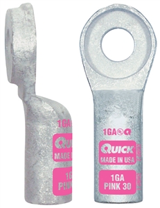 100655-2001 QuickCable 1 GA 3/8" Stud Crimpable Side Terminal Connector 