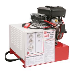 11-622 Goodall Start-All 12 - 24 Volt Gasoline Engine Powered 700 Amp 13 CFM Air Compressor