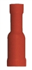 160166-2010 PVC Insulated Female Bullet Quick Disconnect 0.157, 22-18 Gauge, Red (10 Count)