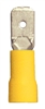 160453-025 PVC Insulated Male Quick Disconnect 0.250 12-10 Gauge Yellow (25 Count)