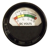 247-095-666 Voltmeter Round 11-15 Volt DC (Threaded Post Terminal Connections)