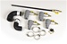 Kit Standard With MCX Machines,Hoses  Adapters  Hose Clamps  Wand