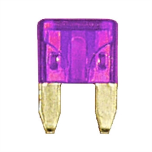 509102-2005 QuickCable Mini Blade Fuse 3 Amp Violet (5 Pack)