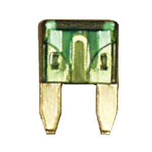 509110-100 QuickCable Mini Blade Fuse 30 Amp Green (100 Pack)
