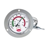 6142-20-3 Cooper Panel Thermometer 2" Dial Front Flange 48" Cap Back Connection NSF -40/60°F/°C