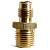 AD44B CPS 1/4" Male Flare With Cap & Core x 1/4" Male Pipe Access Fitting (100 Pack)