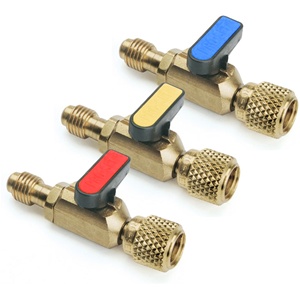 BV3 CPS Hose End Ball-Valves 1/4" SAE Male Flare x 1/4" Swivel 3-Pack