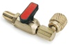 BV903 CPS BV90 Hose End Ball-Valves 1/4" Male Flare x 1/4" Female Swivel 90? (3 Pack)